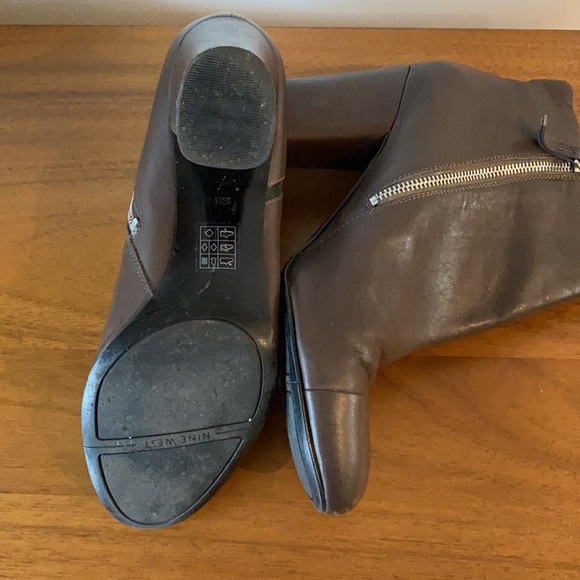 Brown Nine West Ankle Boots - Picture 6 of 6